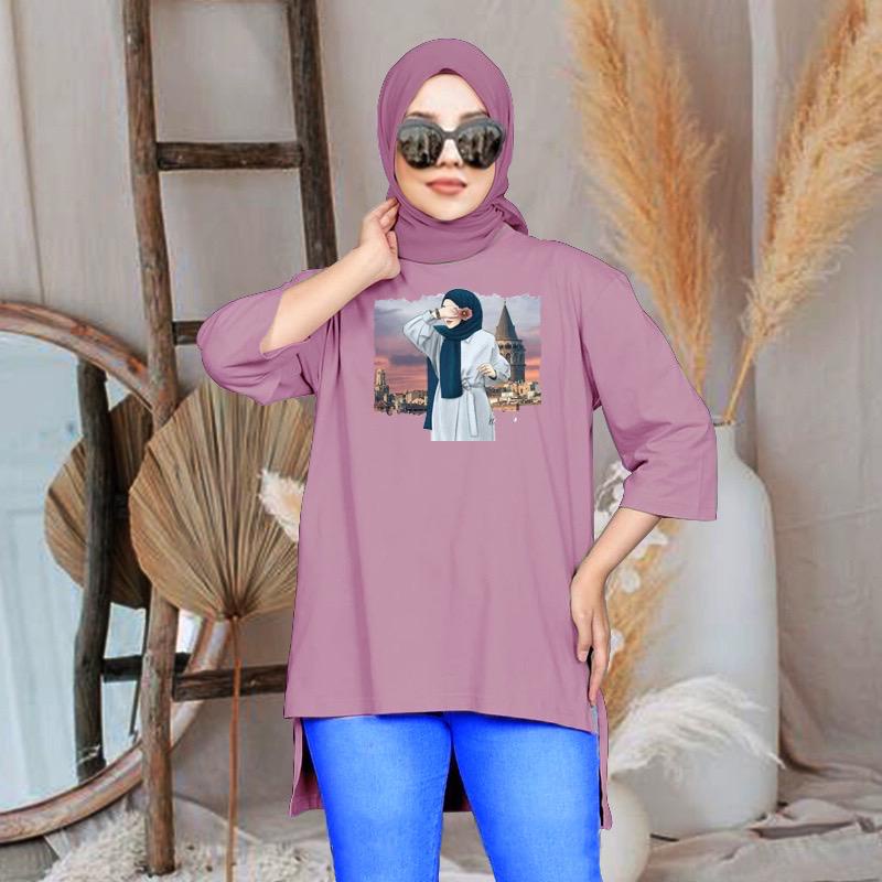 FC- TUNIK BASIC OVERSIZE WANITA HIJAB'S VARIASI 070 DTF