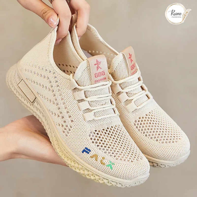 Sepatu Sneakers Wanita Casual Sepatu Running Cewek - F-35