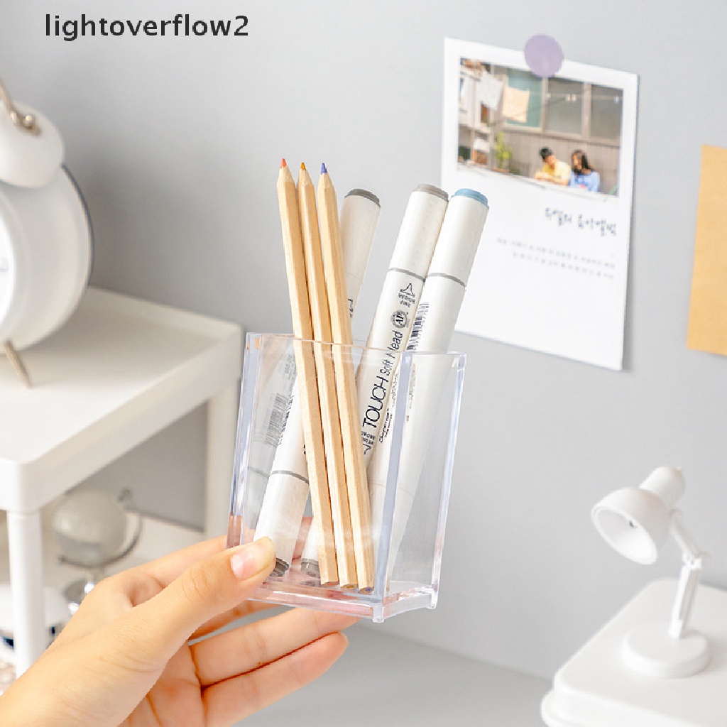 (lightoverflow2) Stand Holder / Organizer Pen / Pensil / Brush Makeup Untuk Meja Kantor / Sekolah