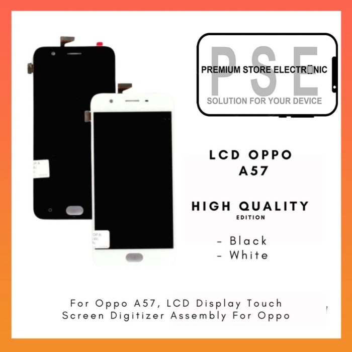 LCD Oppo A57 ORIGINAL Fullset Touchscreen Parts Kompatibel Dengan Oppo