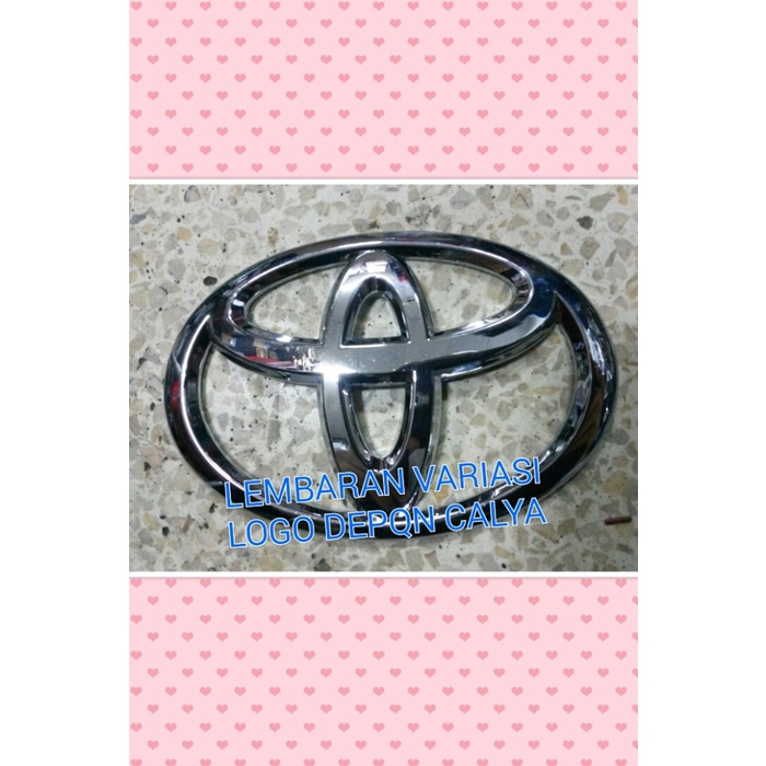 [BISA COD] Logo Toyota Calya / Perlengkapan Variasi Mobil Murah / Aksesoris Eksterior pelindung mobi