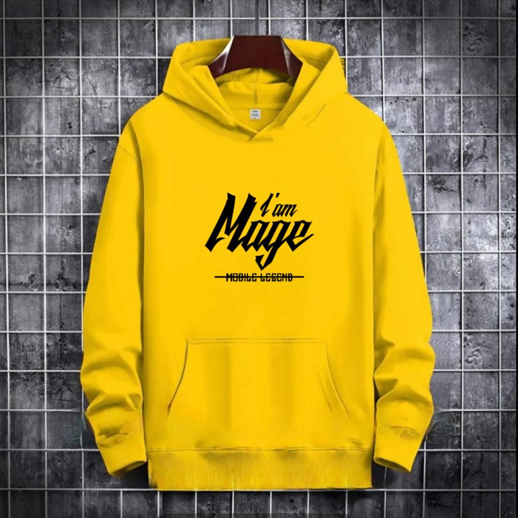 SWEATER HOODIE TULISAN I AM MAGE/ HOODIE MURAH TERLARIS / HOODIE POLOS / HOODIE PRIA DAN WANITA / UNISEX