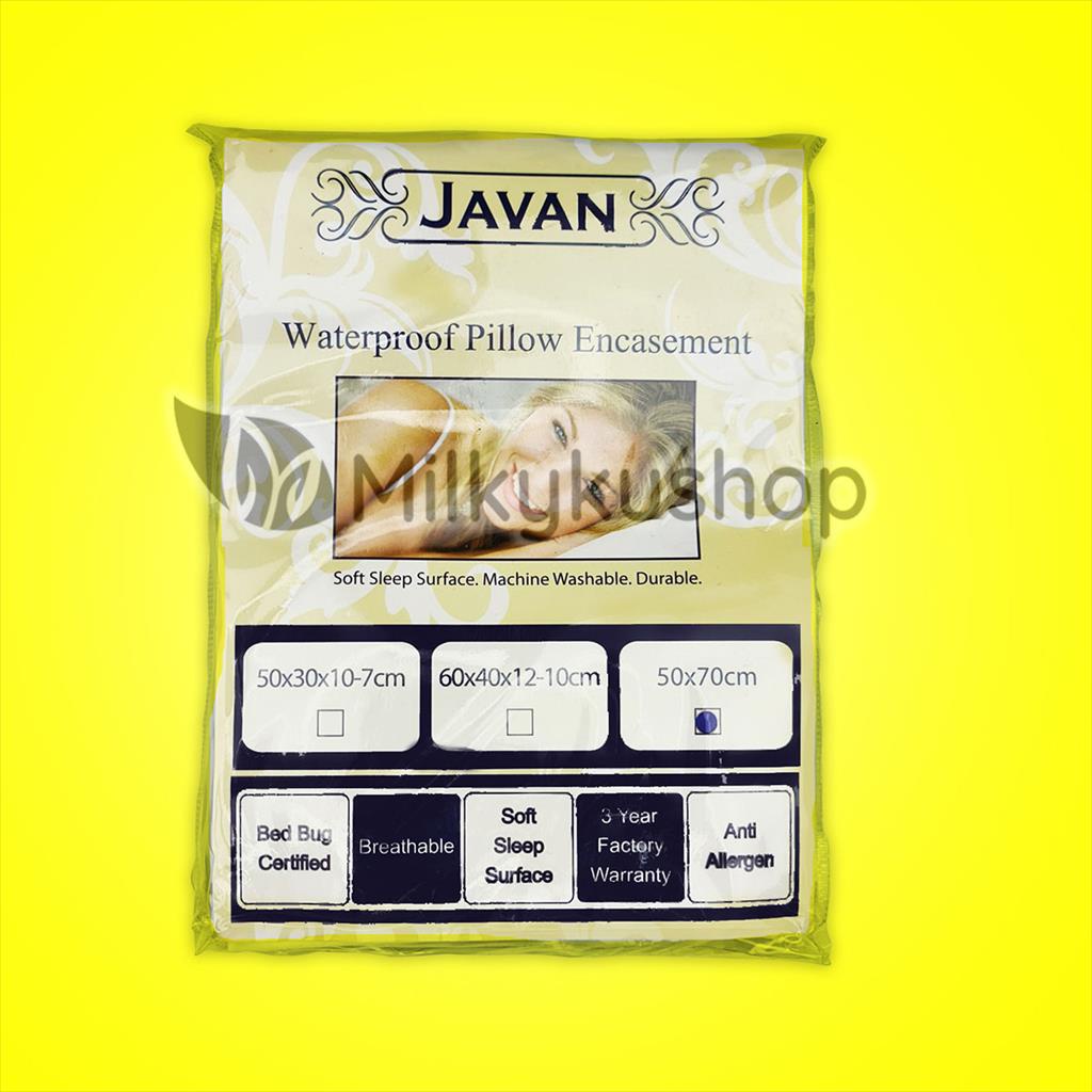 Javan Bed Shield Adult Pillow Shield (70x50cm) - White