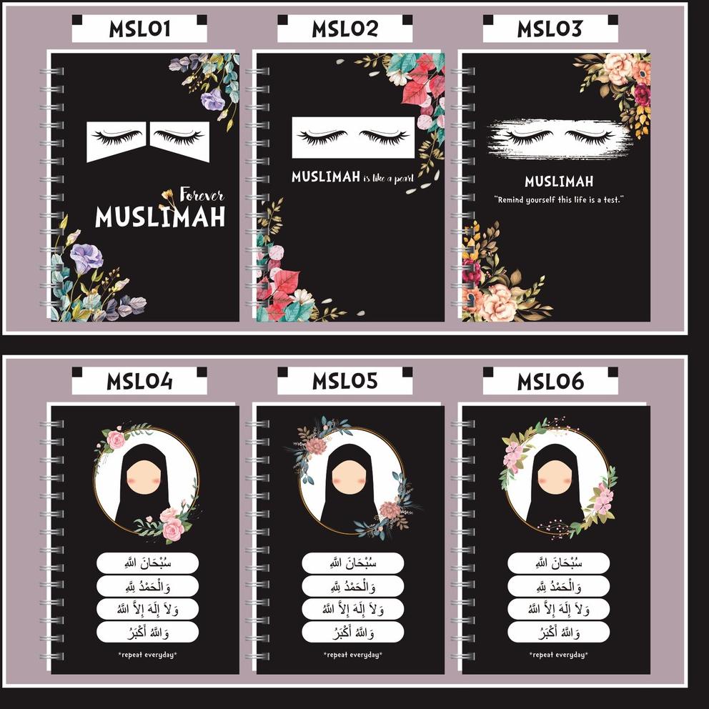 

⇃ Notebook / Ring Note Muslimah Spiral A5 ㄱ