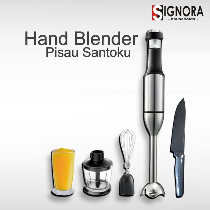`````````] Bundling SIGNORA Hand Blender + Pisau Santoku