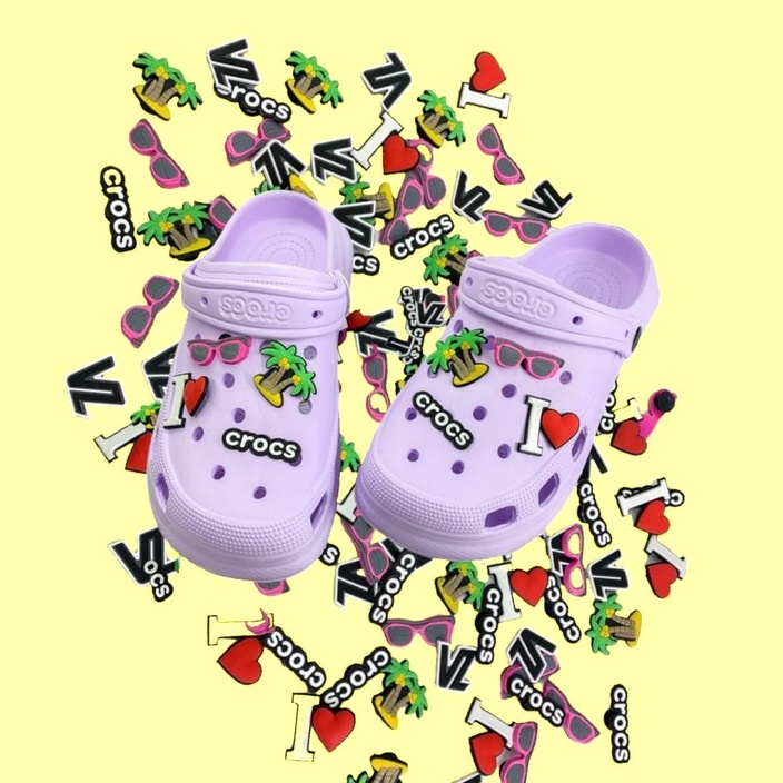Aksesoris Jibbitz Charm Kartun Gesper Sepatu Sandal Pin Charms Motif Mainan Lucu Baru PVC Lubang Karakter Unik Terbaru Viral