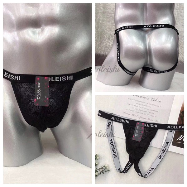 CELANA DALAM PRIA OPEN CROTCH TRANSPARAN SEXY THONG CELANA PRIA Y0610 GRATIS ONGKIR