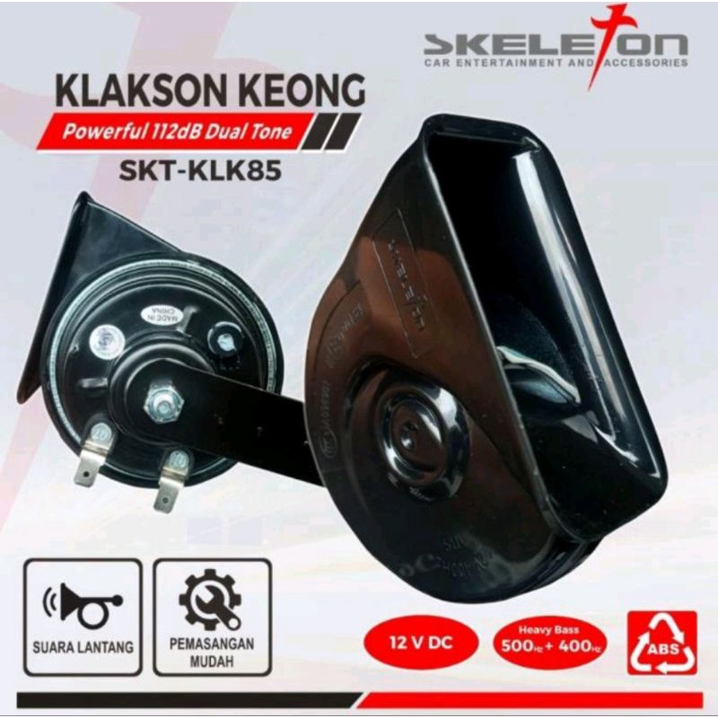 Klakson Keong Mobil 12 Volt Skeleton