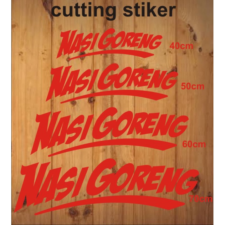 stiker cutting sticker variasi nasi goreng