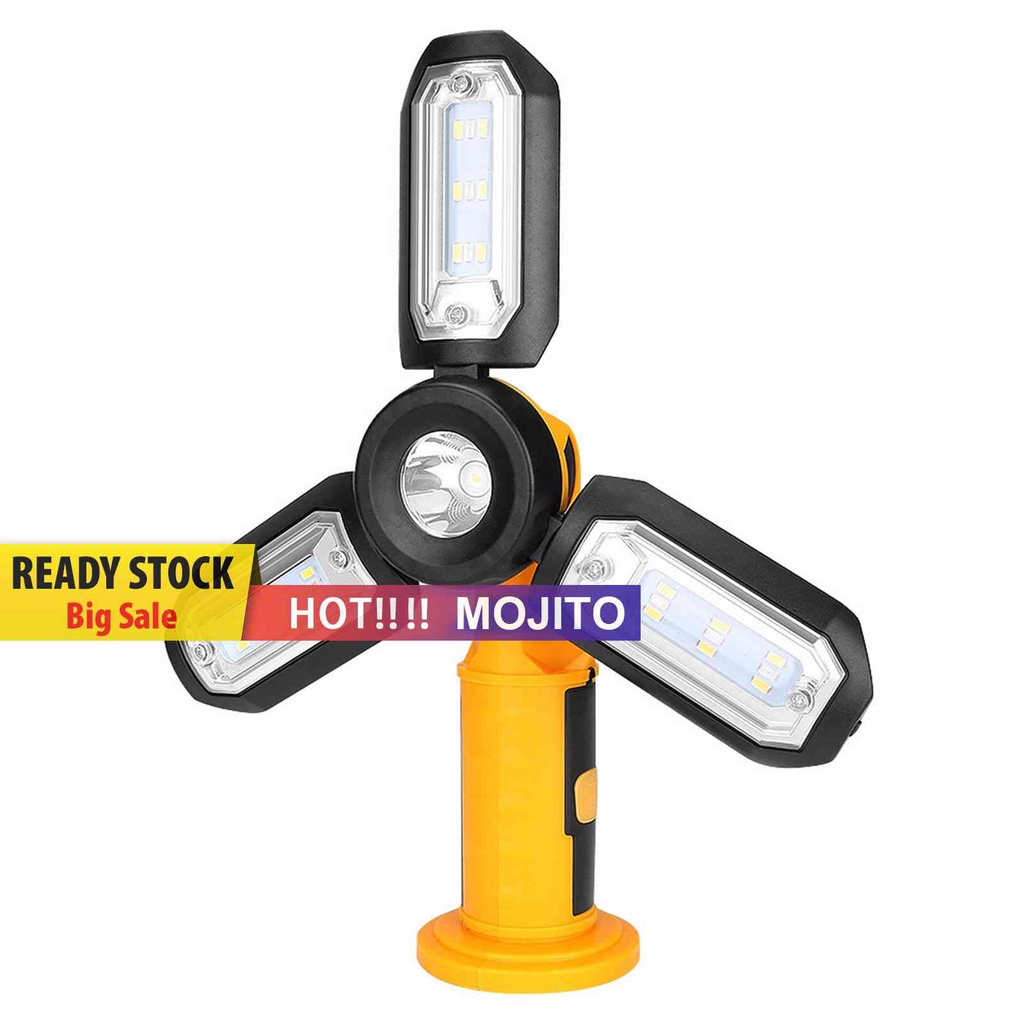 Senter Lipat 300lm Dengan Magnet Untuk Camping / Darurat