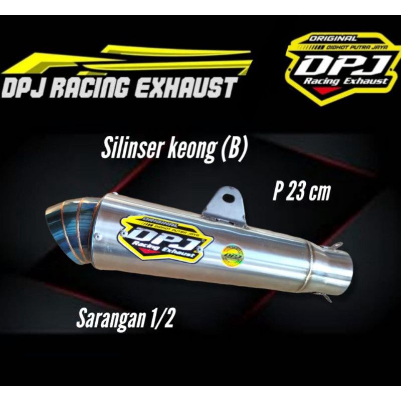 Termurah Slencer Knalpot Jiksaw model Keong Blue Titan Merk DPJ