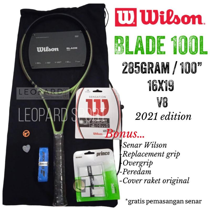 Raket Tenis WILSON BLADE 100L V8.0 Berat : 285g / Tennis Racket