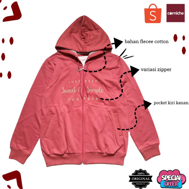 JAKET CORNICHE DEWASA , JAKET SPORT CEWE, JAKET MURAH WANITA , JAKET SPORTY