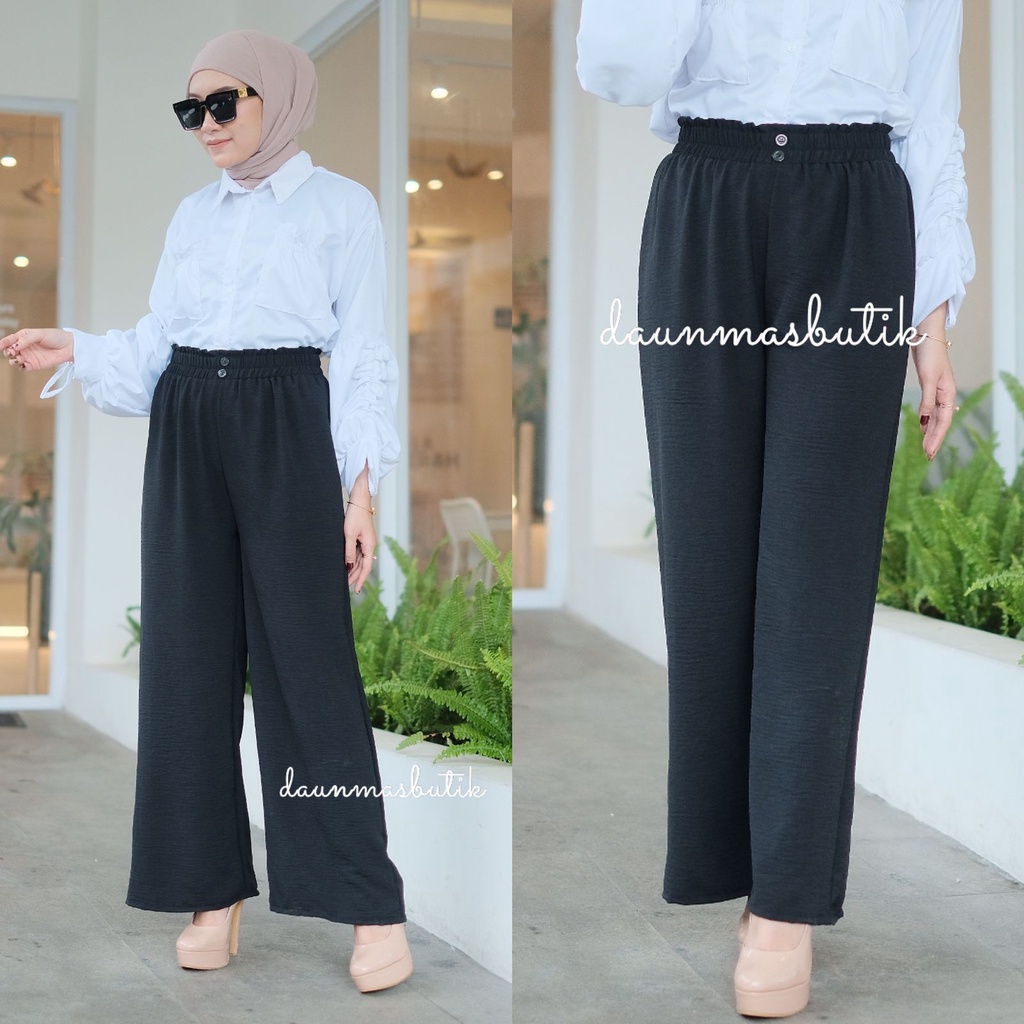 1KG MUAT 4PCS | KULOT CRINCLE KANCING DUA HITS OOTD ORIGINAL FASHION WANITA TERMURAH