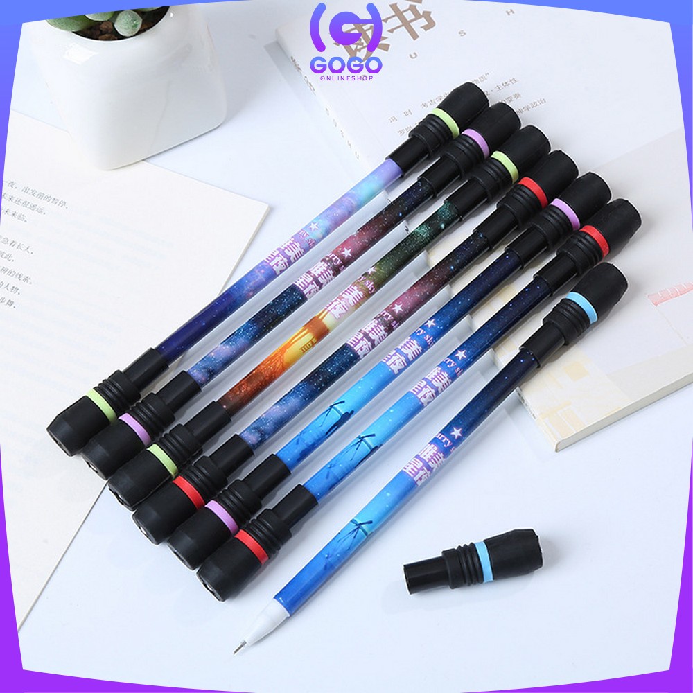 GOGO-A38 Spinning Pen Pulpen Putar Karakter Anti Stress / Pena Pulpen Putar Mainan Anak Pen Spinner Balance