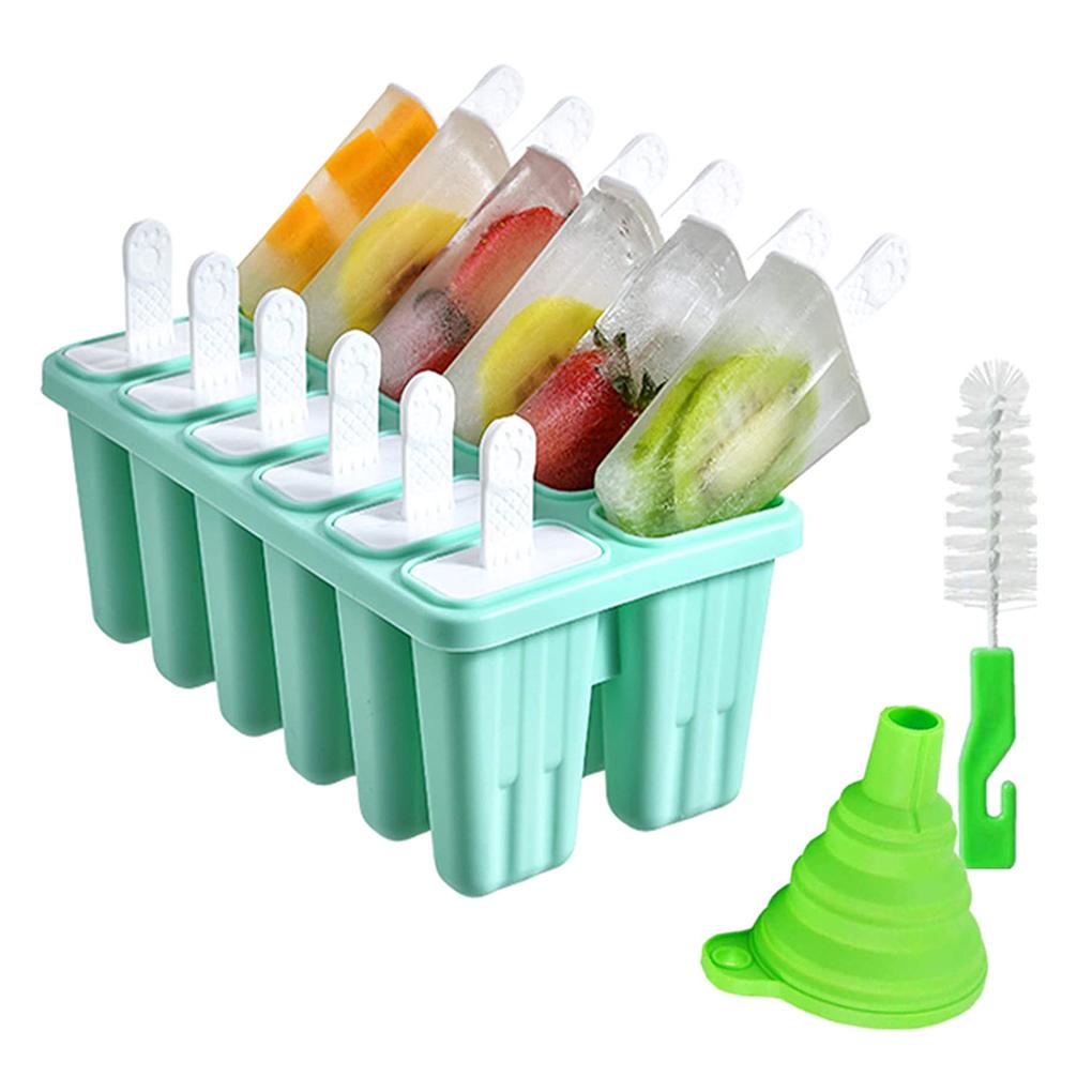 Cetakan 12sel Cetakan Frozen Cetakan Icy Tiang Jelly Block Maker Ice Cream Popsicle