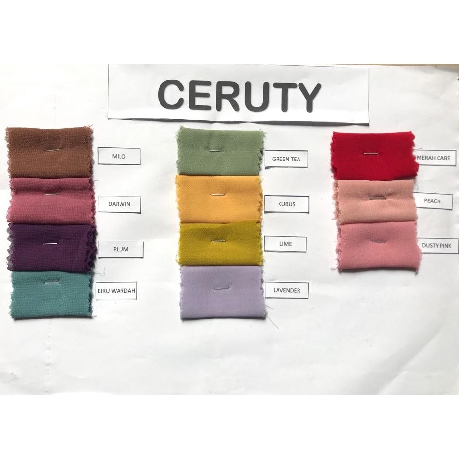 ✨ ELYSIA ✨ Kain Ceruty Ceruti Babydoll Premium Meteran