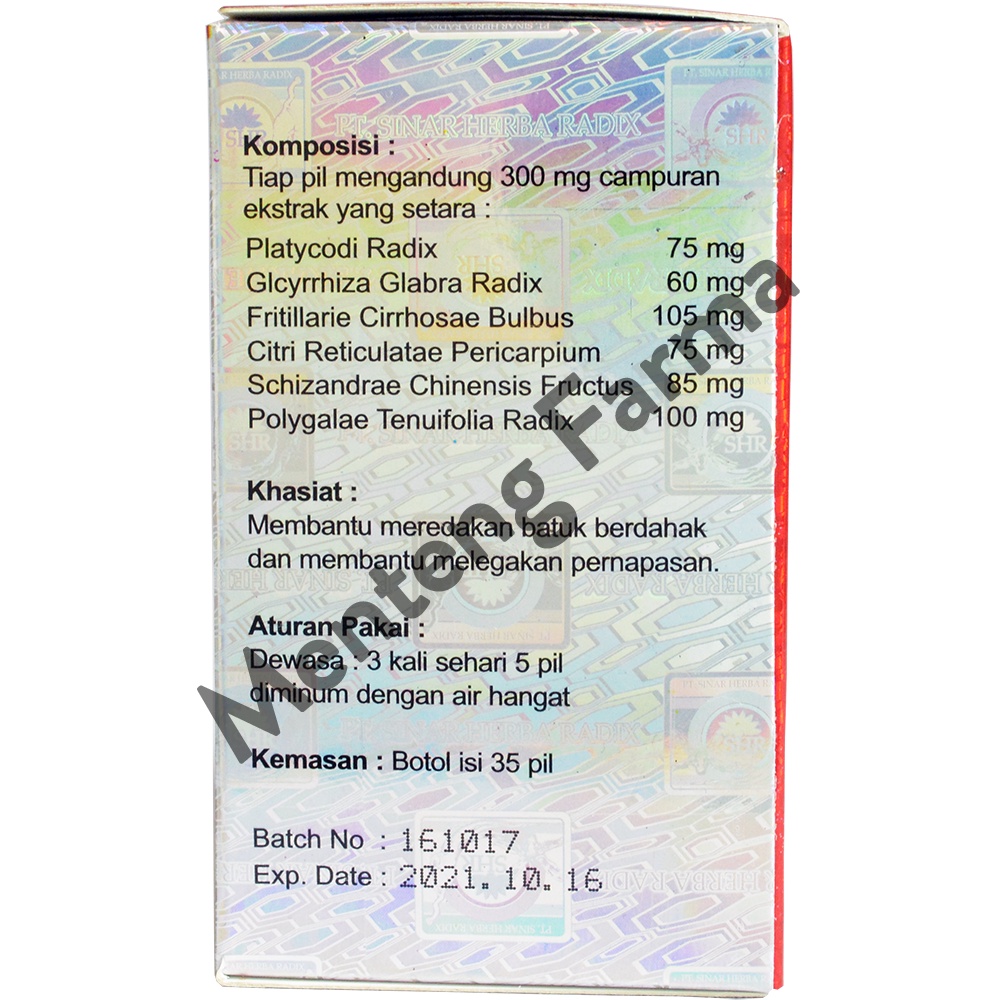 Kewang Pil - Meredakan Batuk Berdahak dan Melegakan Pernapasan