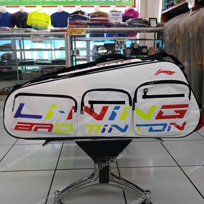 Tas bag raket badminton bulutangkis tenis lining li ning abds661 ori