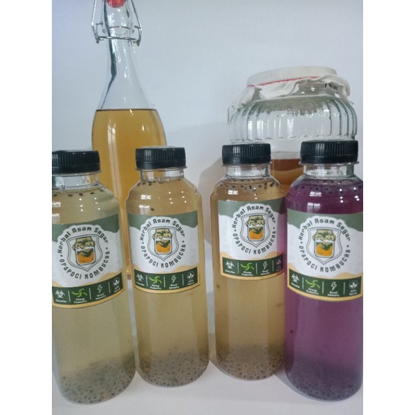 

Opapoci Kombucha tea herbal series telang lavender marygold chamomile plus selasih