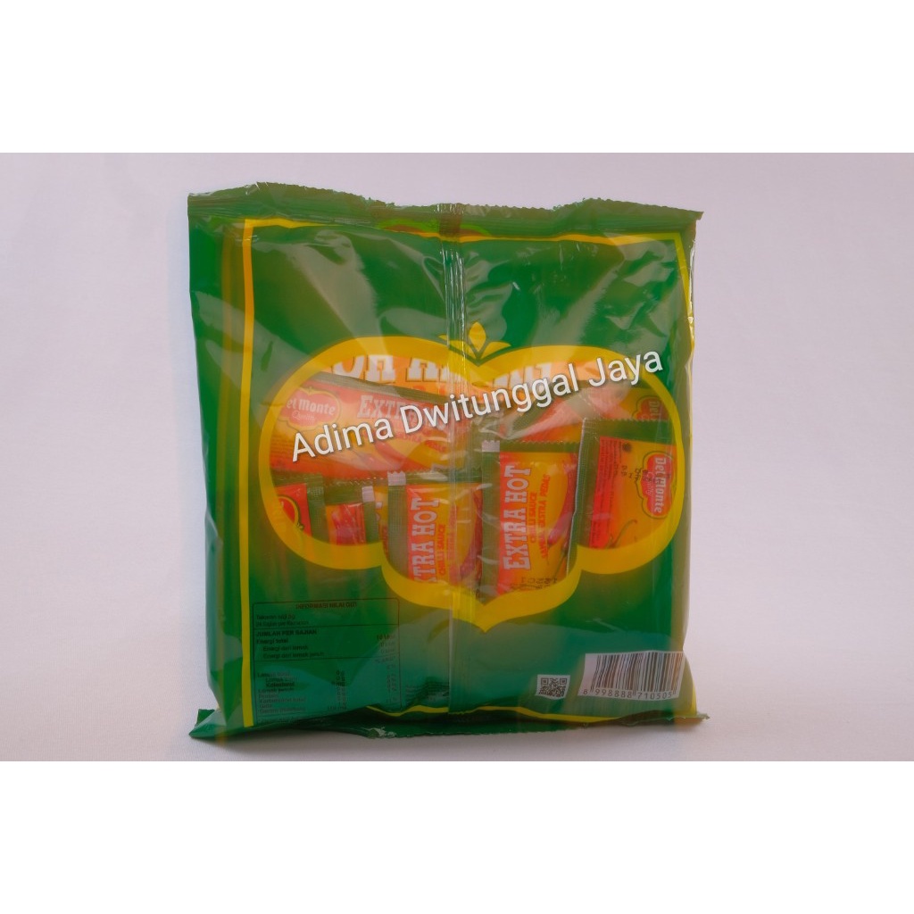 Delmonte Extra Hot Chili Sauce / Sambal Extra Pedas Sachet 24's x 8 gr