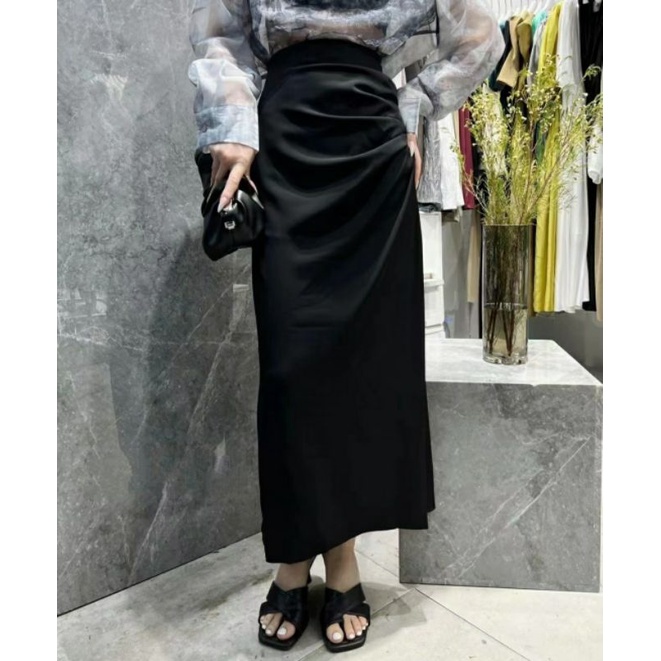 Rok korean span | Skirt serut wanita | Skirt women polyester premium