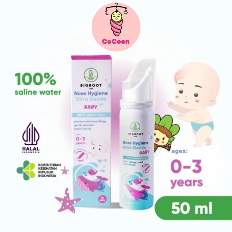 Semprotan Hidung Bayi Bigroot Nose Hygiene Ultra Gentle Baby 50 ml