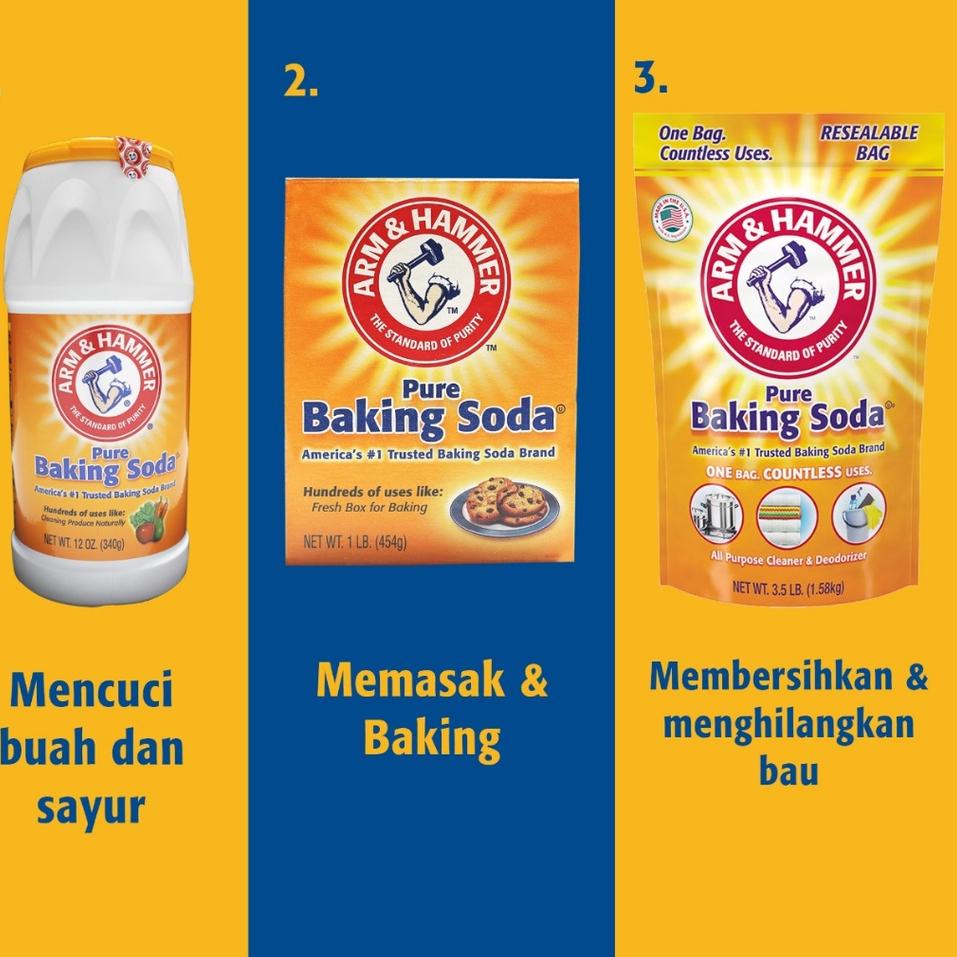 

Promo Sekarang--Baking Soda Asli USA Merk Arm & Hammer Baking Soda 227gr