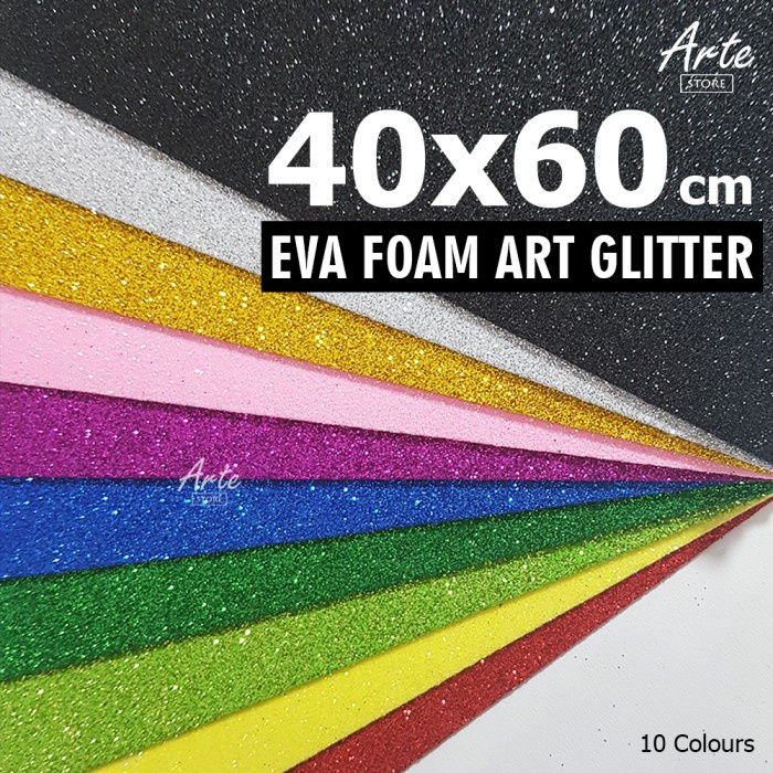 

Hemat Eva Foam - Spon Ati - Foam Art Glitter 40X60 Cm Murah