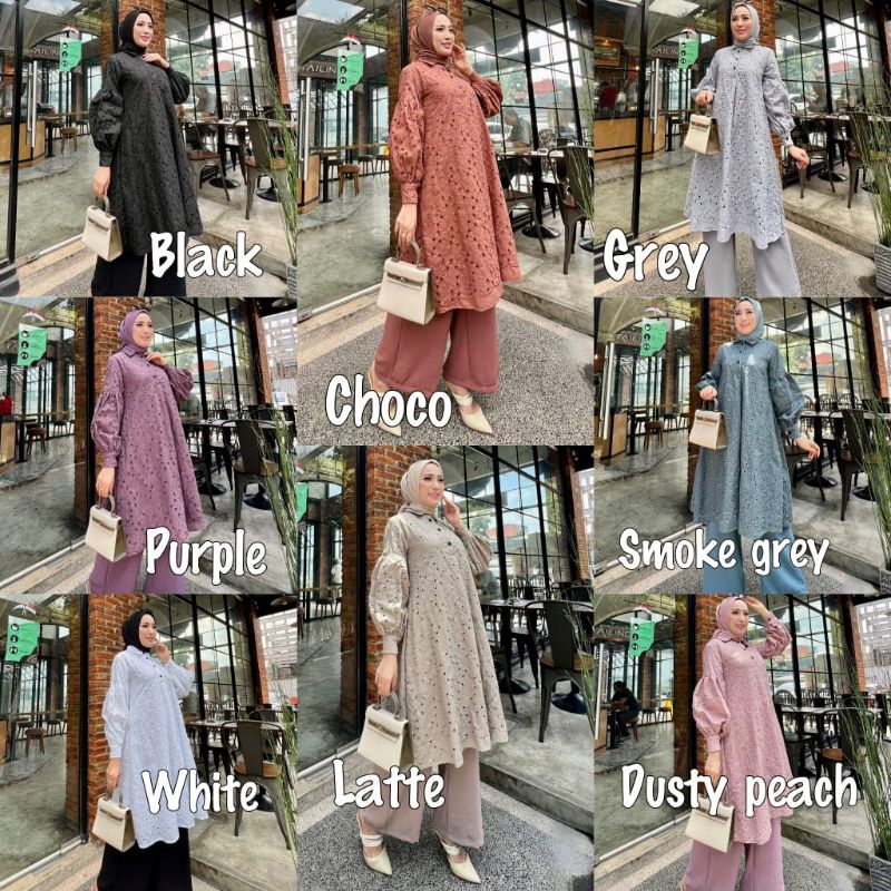 NIDYA 1 by ori GLAMZ glz celana + tunik bordir