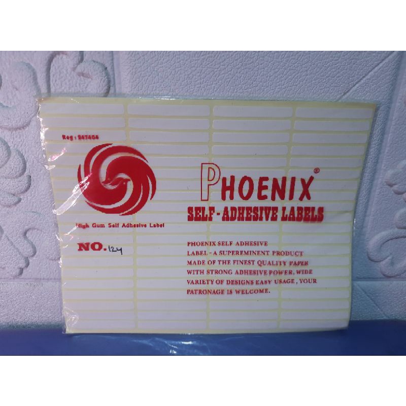 

Sticker Label / Label Harga Phoenix No 124 (6 x 50 mm)