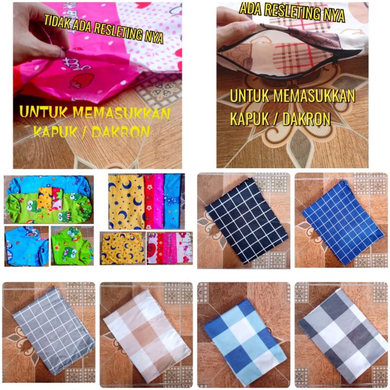 (Promo TOKO BARU) Wadah kapuk / urung bantal guling untuk diisi Dakron kapuk / Kulit bantal guling k