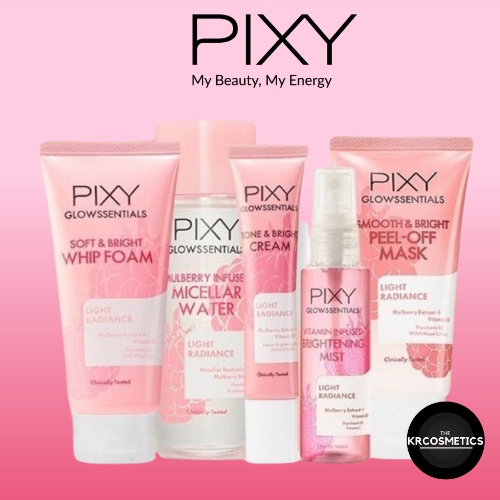 PIXY Glowssentials Light Radiance Series - Micellar Water | Whip Foam I face mist
