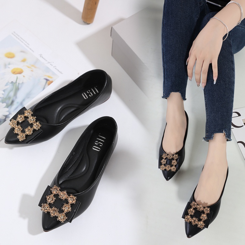 JISO RYONA SANDRA-33 Sepatu Flat Shoes Wanita Import