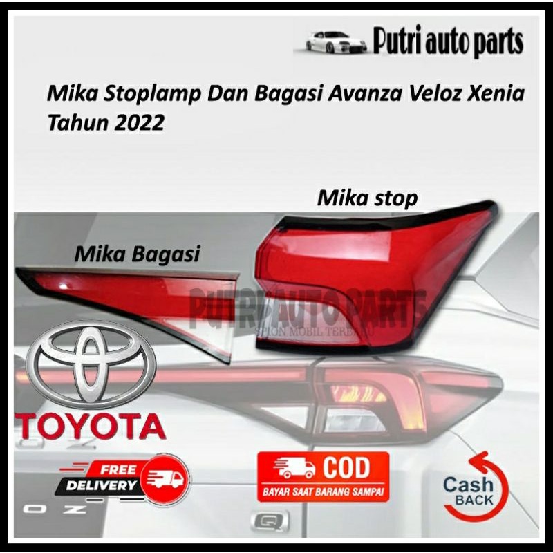 Mika Stoplamp Mika Bagasi Lampu Belakang Avanza Veloz Xenia 2022 Original