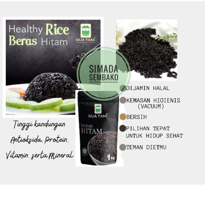 

TRC7o2Nc--beras hitam dua tani 1kg | black grain rice | black rice