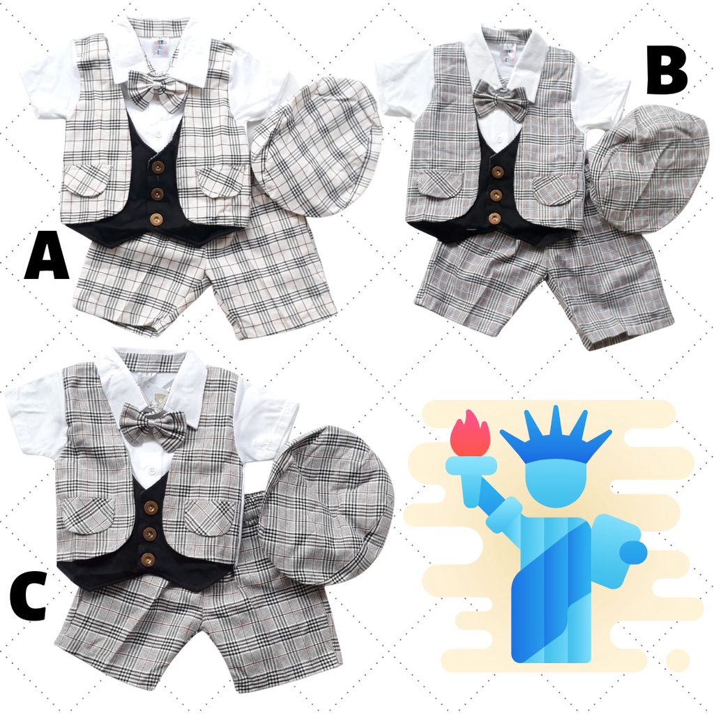 P169 Olla Ollie Set Baju Bayi Laki Laki Setelan Baju Bayi Laki Laki 0 6 Bulan Setelan Baju Bayi Laki