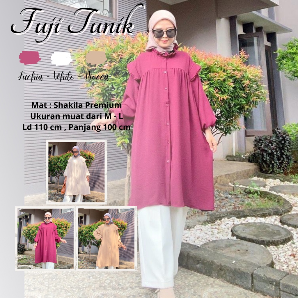 TUNIK WANITA - FUJI TUNIK - DRESS TUNIK WANITA