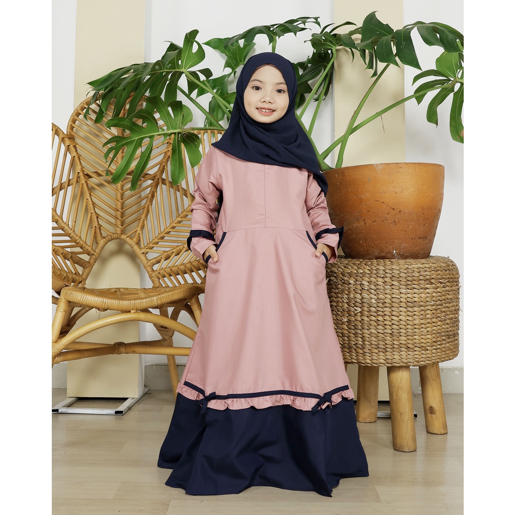 KUPNAD Gamis Muslim Anak Katun Premium - Nabila Dress by KUPNAD