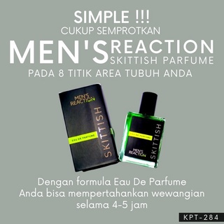 Parfum Men's Reaction Skittish 50ml - Parfume Pria Dengan 3 Aroma Original