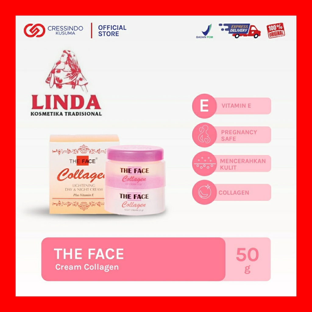 THE FACE COLLAGEN LIGHTENING DAY &amp; NIGHT CREAM 50gr