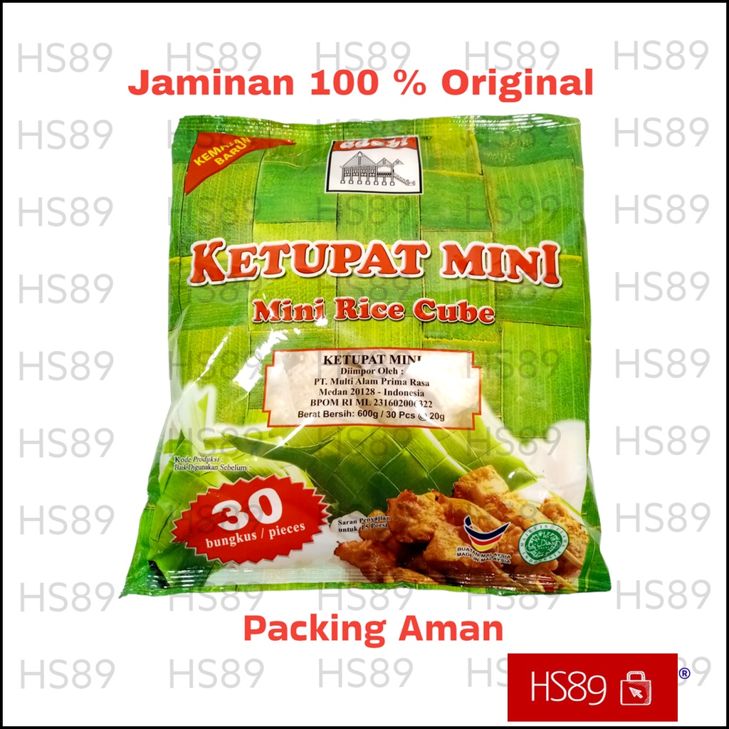 

Ketupat Mini Adabi 30pcs 600gr Malaysia - Adabi Ketupat Mini