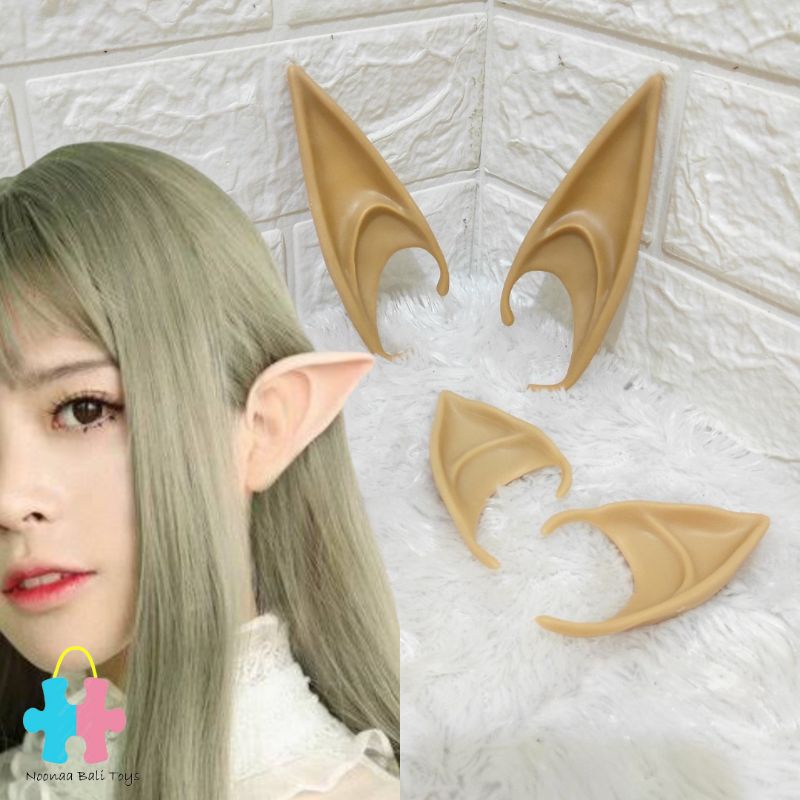 Elf Ears Telinga Palsu Cosplay Telinga Elf Halloween