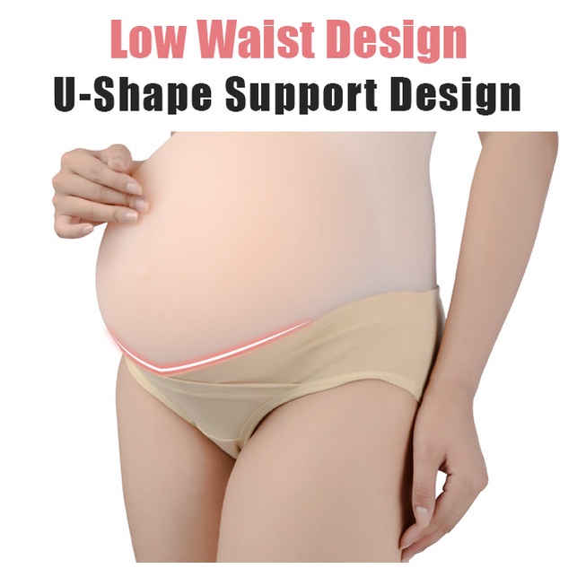 Celana Dalam Hamil Jumbo Katun Briefs Elastis Seamless Low Waist CD Maternity Panty 20020