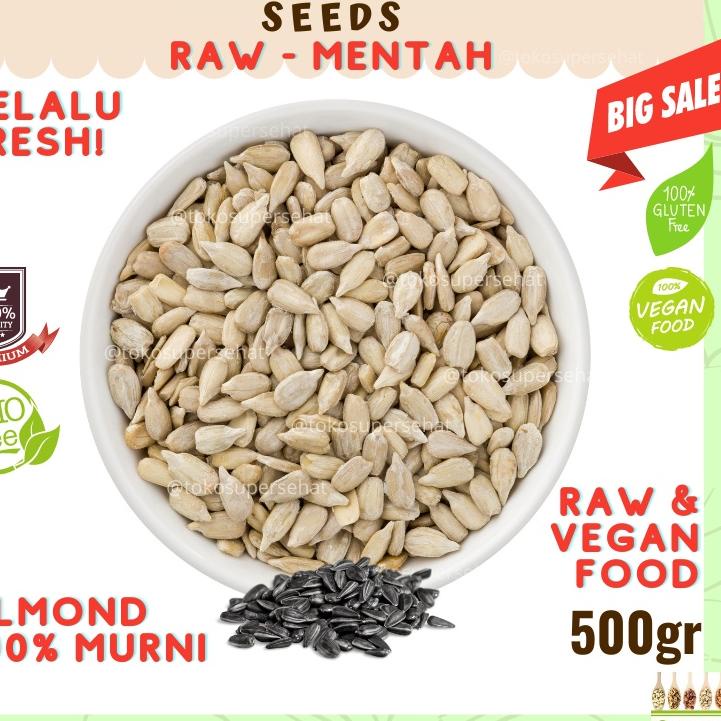 

KodeGg5G0--SUNFLOWER SEED / BIJI BUNGA MATAHARI TANPA KULIT 500GR