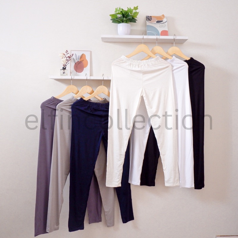 CELANA LEGGING BASIC RAYON PREMIUM SIZE L, XL, XXL (13 WARNA)