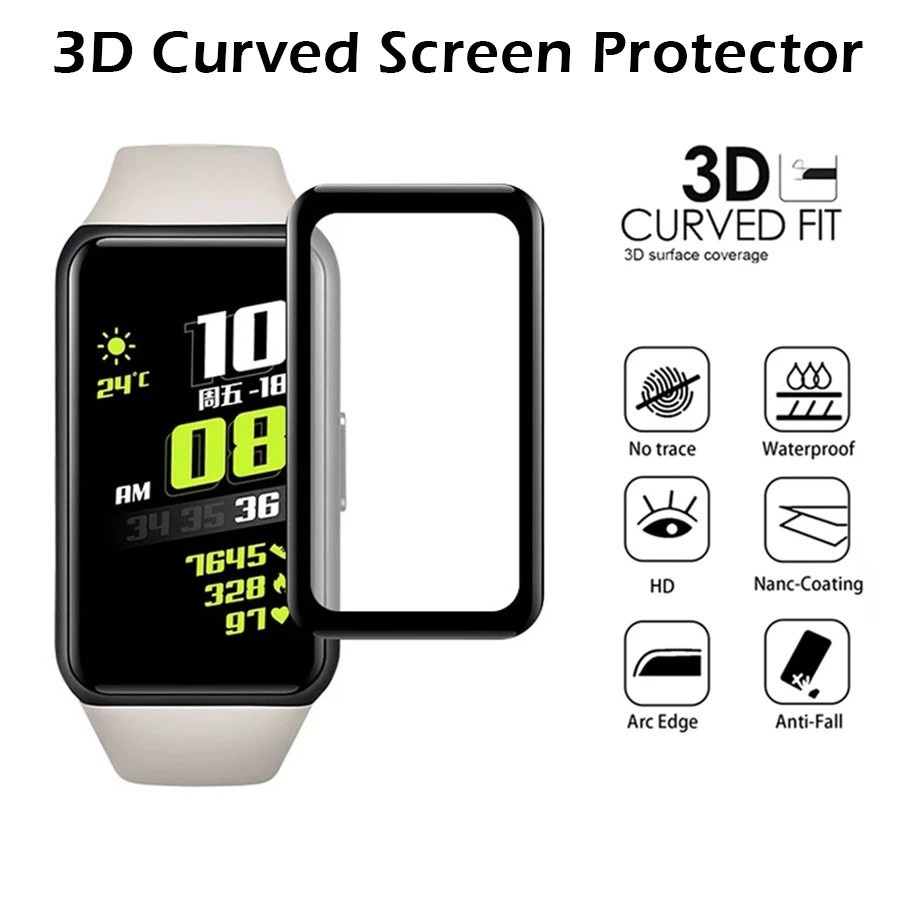 Huawei Band 3D Curved HD Full Coverage Screen Protector Honor Band 6 Protective Fim Cover TPU Soft Film