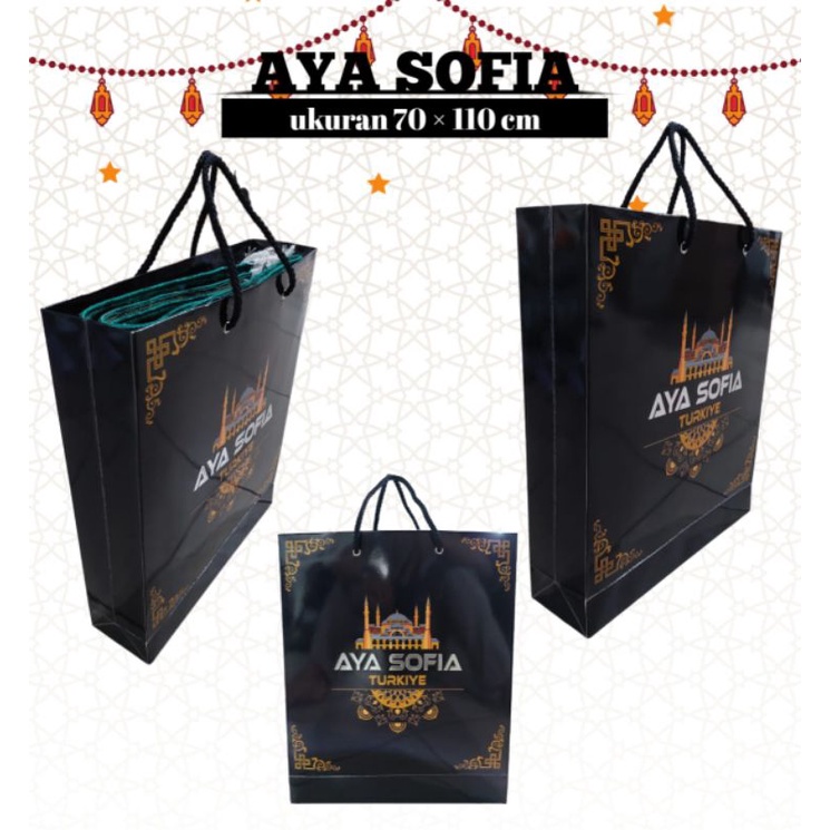 Sajadah Exclusive Aya Sofia Turkey + Paper Bag