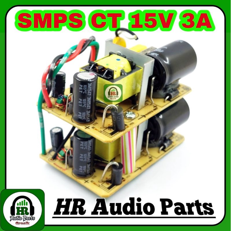 Smps CT15V 3A Power Supply CT 15v  for Tone Control / Equalizer / LPF / Mini Amplifier dll