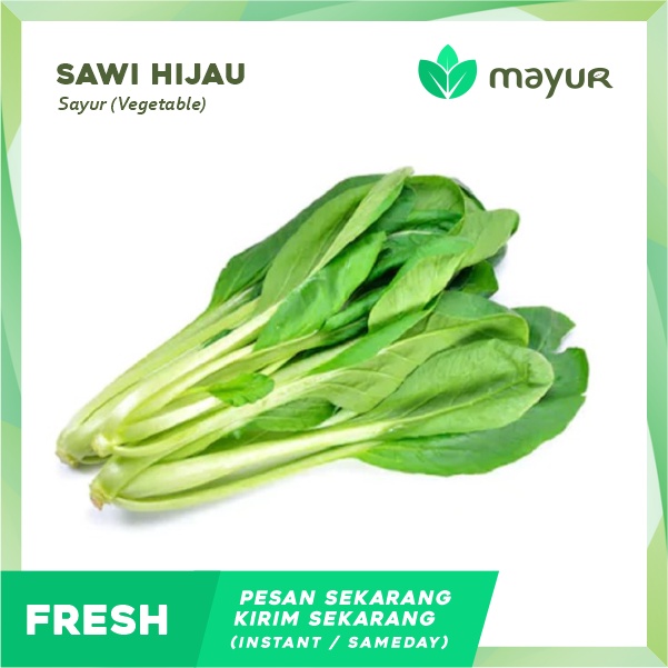 

Sawi Hijau Segar (250 gr | 500 gr | 1kg)